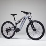 Vélo VTT électrique tout suspendu 29" - E-EXPL 500 S Gris métal – Image 4