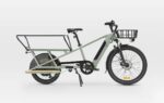 Vélo cargo électrique longtail chargement arrière R500E vert clair – Image 17