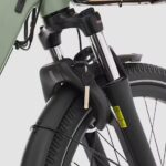 Vélo cargo électrique longtail chargement arrière R500E vert clair – Image 21