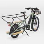 Vélo cargo électrique longtail chargement arrière R500E vert clair – Image 23