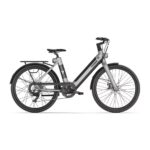 Vélo électrique YEEP.ME DAY PLUS Carrier 2 GRIS - PB AV+AR 26’’ 60km 7 vit